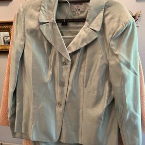 Le Suit Sz 18 lined 2 Pcs skirt suit